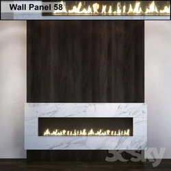 Wall Panel 58. Fireplace 