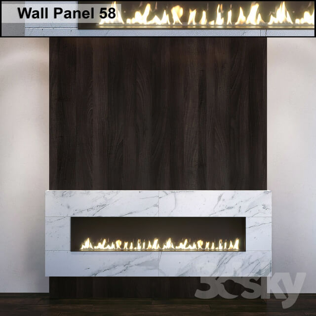 Wall Panel 58. Fireplace