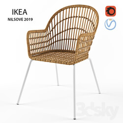 Dining rattan chair from Ikea NILSOVE 