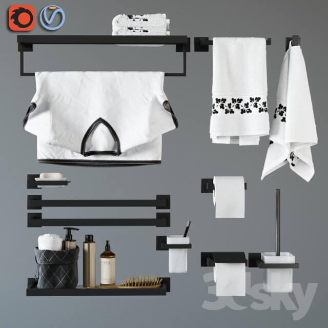 accessories for bathing Feramolli Black Line Edition