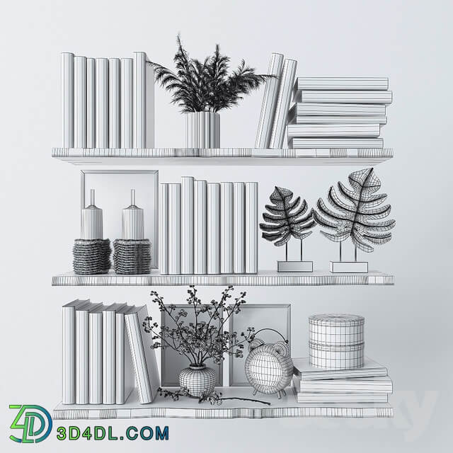 Decorative set for filling shelves 3