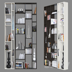 Double sided shelving 011. 3D Models 