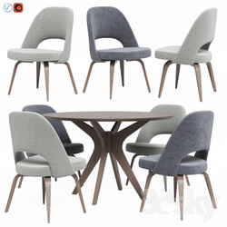 Table Chair Modern Dining Set 11 