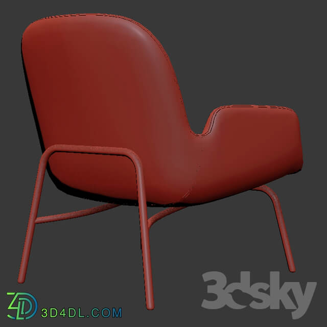 Era Lounge Chair Low Steel