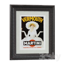 Vermouth Martini ca. 1918 Framed Print 