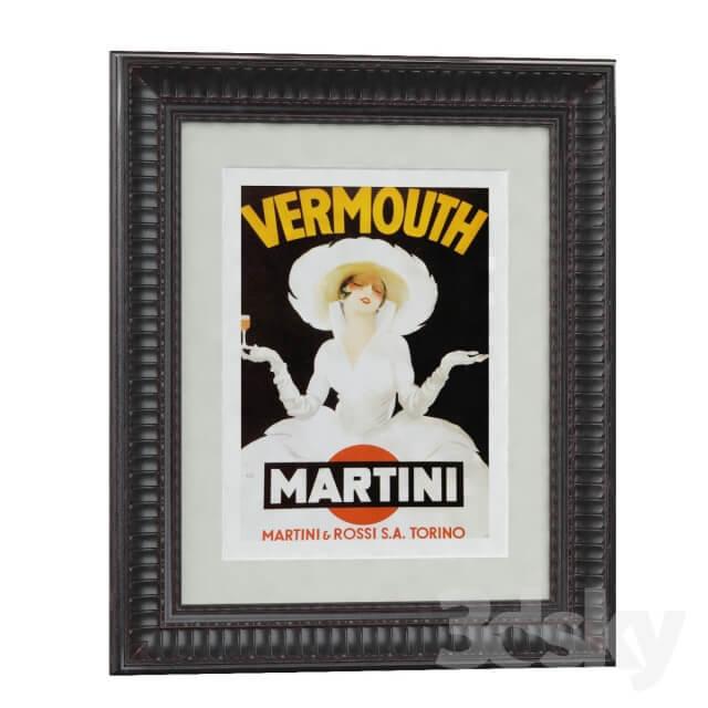 Vermouth Martini ca. 1918 Framed Print