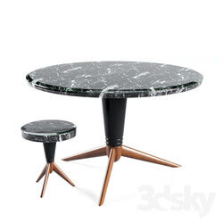 Eichholtz Dining table Milady and Side table Milady 