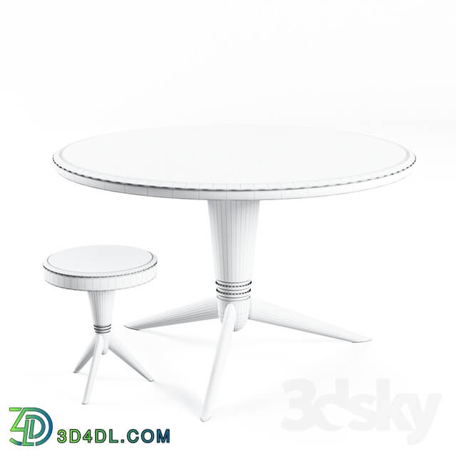 Eichholtz Dining table Milady and Side table Milady