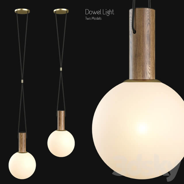 Pendant light Dowel light