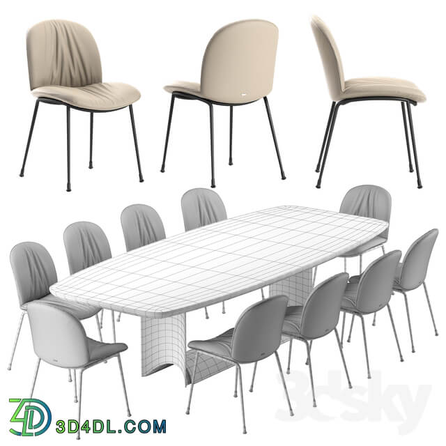 Table Chair Dragon table set Cattelan italia Tina chair