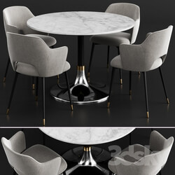 Table Chair Coco Republic CB2 Dinning Set 