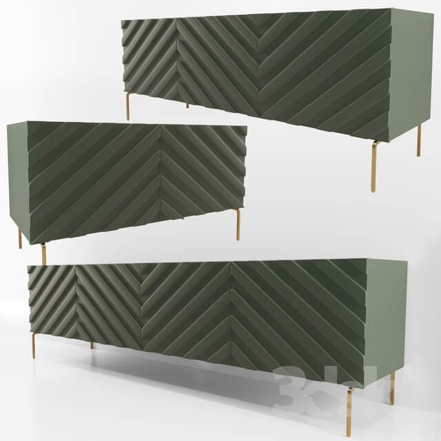 Sideboard Chest of drawer Decorative Chevron Console