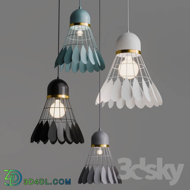 Badminton lamp Pendant light 3D Models