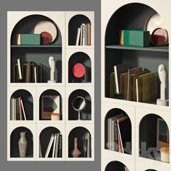 Wardrobe Display cabinets Bookcase Bonaldo set 02 