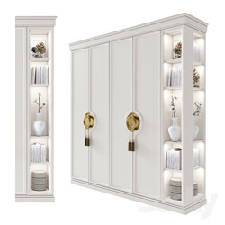 Wardrobe Display cabinets Cupboard with shelves 4 