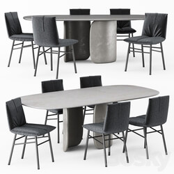 Table Chair Bonaldo PIL Bonaldo MELLOW 