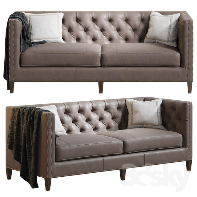 Camille Leather Sofa