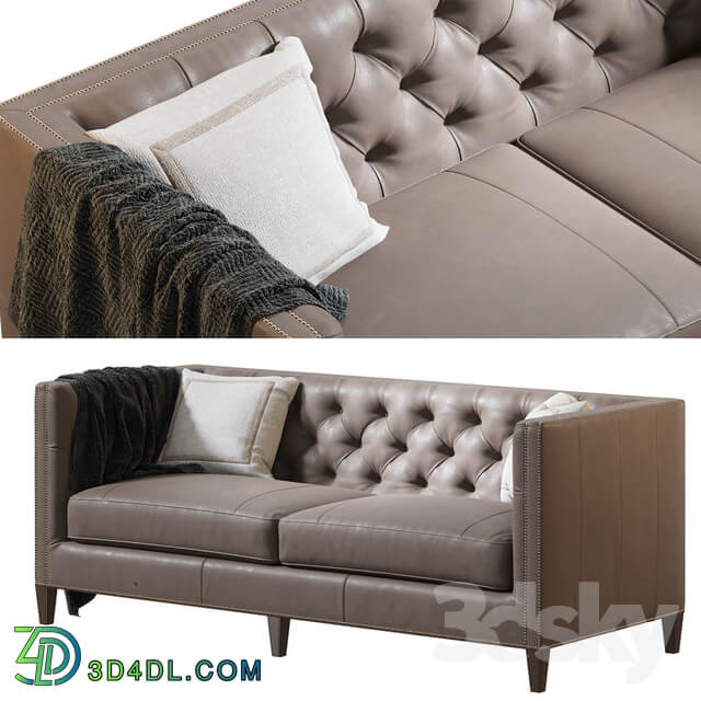 Camille Leather Sofa