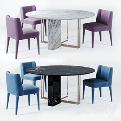 Table Chair Meridiani Dining 