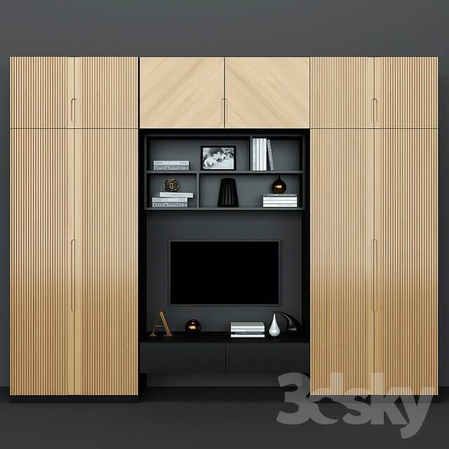 Wardrobe Display cabinets Cabinet TV decor 2019