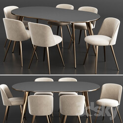 Table Chair West Elm Dinning Set 10 