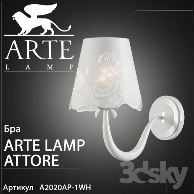 Sconce Arte Lamp Attore A2020AP 1WH