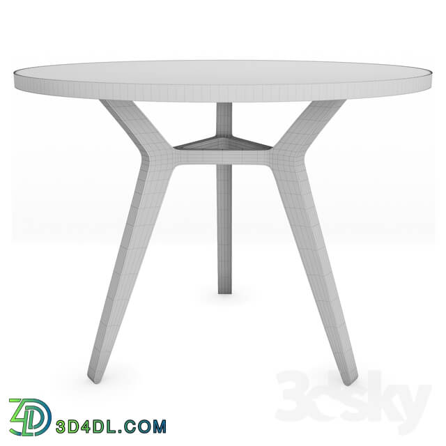 Table Taby walnut white 100 UNIKA MOBLAR