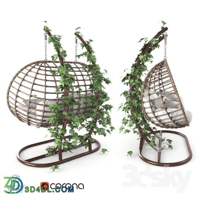 Other architectural elements Garden swing hanging cocoon of rattan