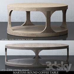MARTENS ROUND COFFEE TABLE 