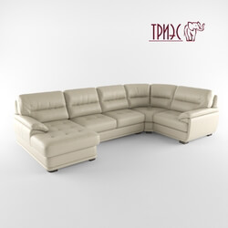 Modular sofa with ottoman and a bar Diana 2 Factory TRIES  