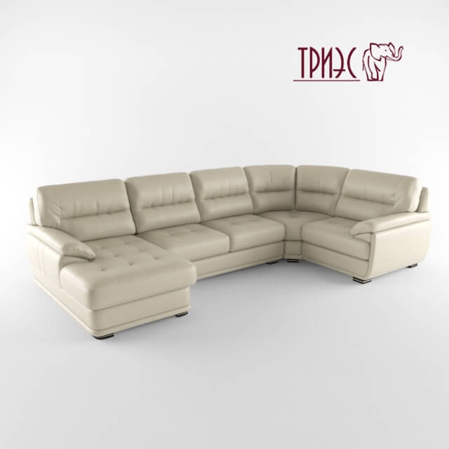 Modular sofa with ottoman and a bar Diana 2 Factory TRIES 
