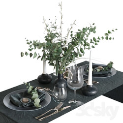 Table setting D 1 vray NEXT  