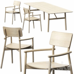 Table Chair Hven armchair table 260 model 