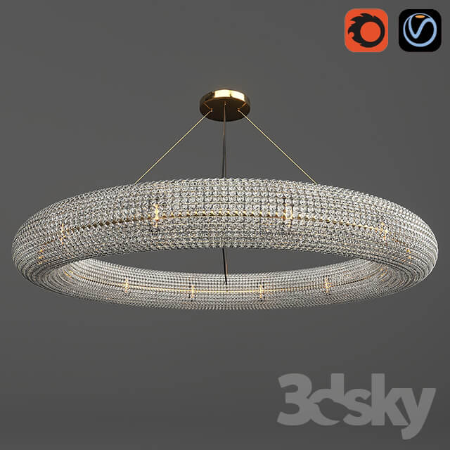 Crystal chandelier Pendant light 3D Models