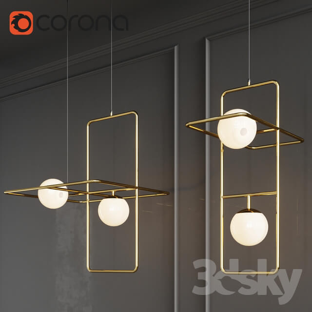 Midea lamp in the online store Romatti Pendant light 3D Models