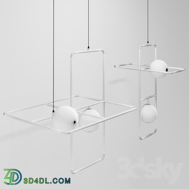 Midea lamp in the online store Romatti Pendant light 3D Models