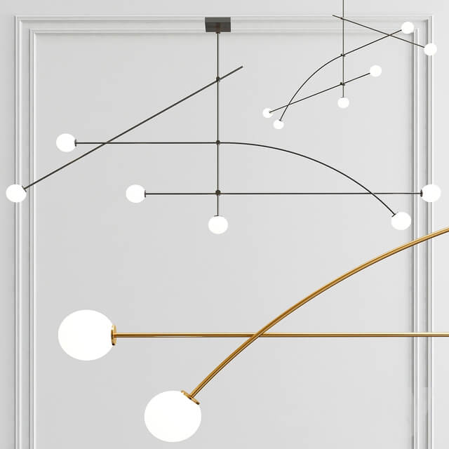 Tempo 8 Wide Minimalist Chandelier