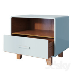 Sideboard Chest of drawer Curbstone Cosgrove 1 Drawer Nightstand Aqua 