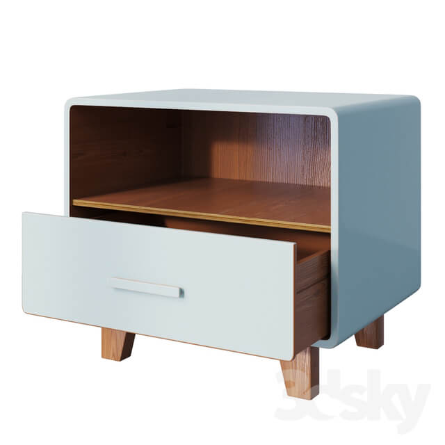 Sideboard Chest of drawer Curbstone Cosgrove 1 Drawer Nightstand Aqua