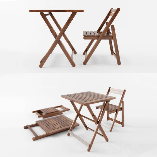 Table Chair Foldable furniture