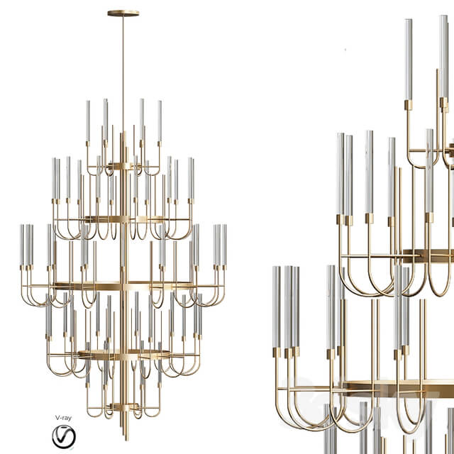 Gala Chandelier Luxxu Pendant light 3D Models