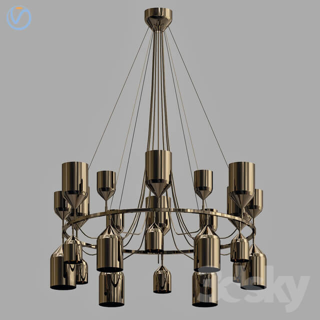 Metalarte Copacabana Queen 3 Pendant Lamp Pendant light 3D Models