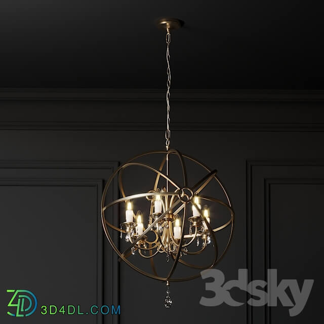 Ballard Design Nicolette Crystal Orb Chandelier