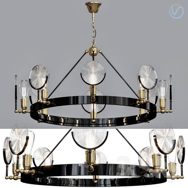 GASLIGHT LENS Chandelier