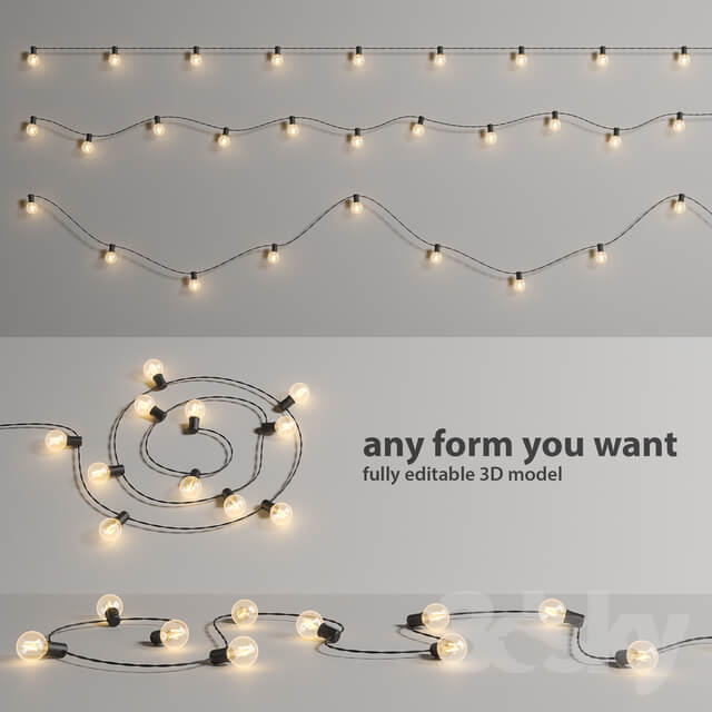 Editable Garland Lights Set 2