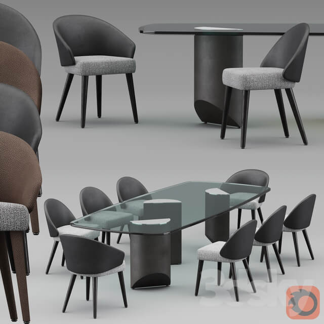 Table Chair Minotti table and chairs 2019 COLLECTION