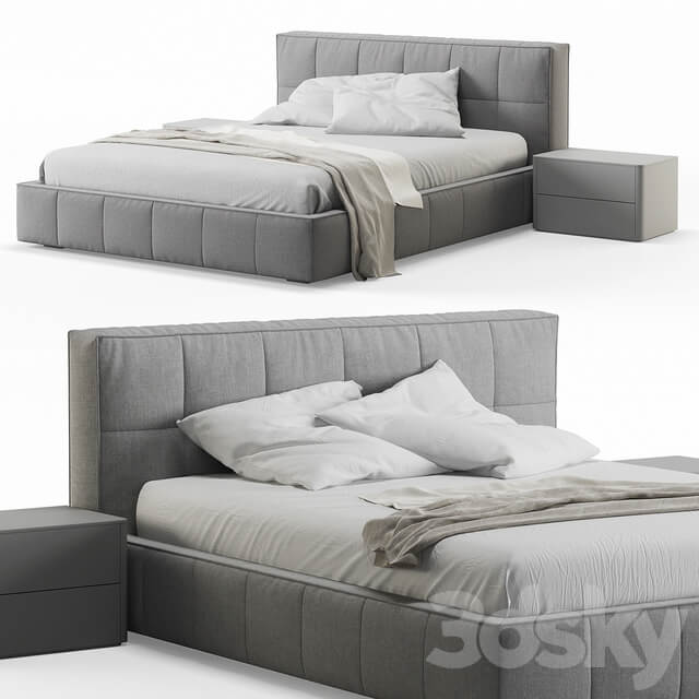 Bed Super Soft Bed by Sangiacomo