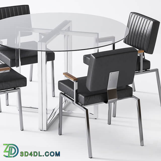 Table Chair CB2 Krall chair Silverado table