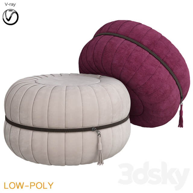 ANNA POUF Poufs from Freifrau low poly 