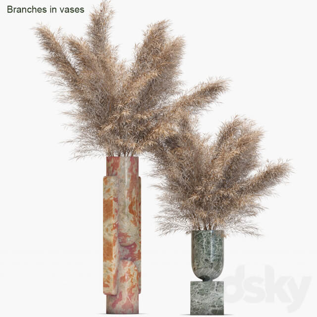 Branches in vases 19 Dried